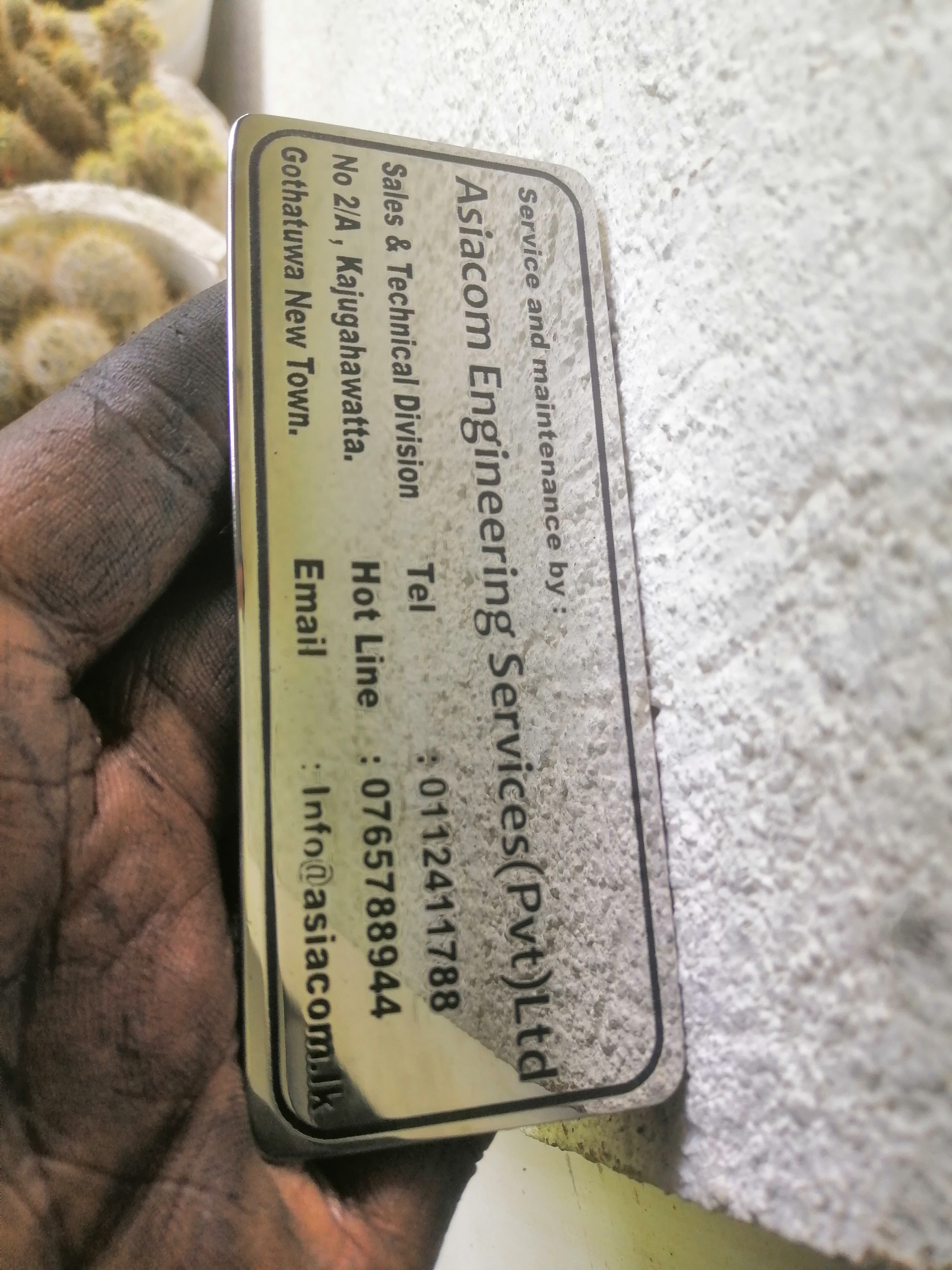 Silver tag